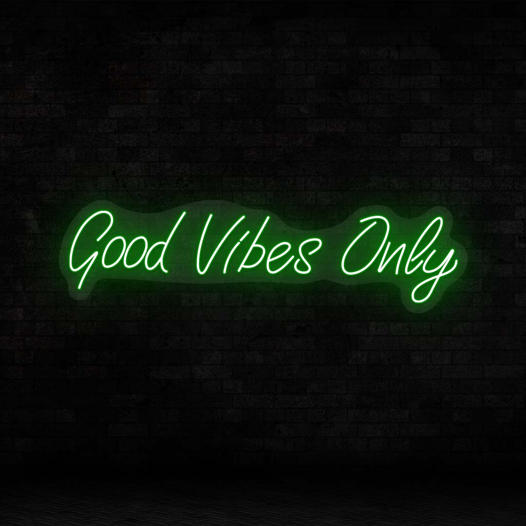 Good Vibes Only LED Neon Sign