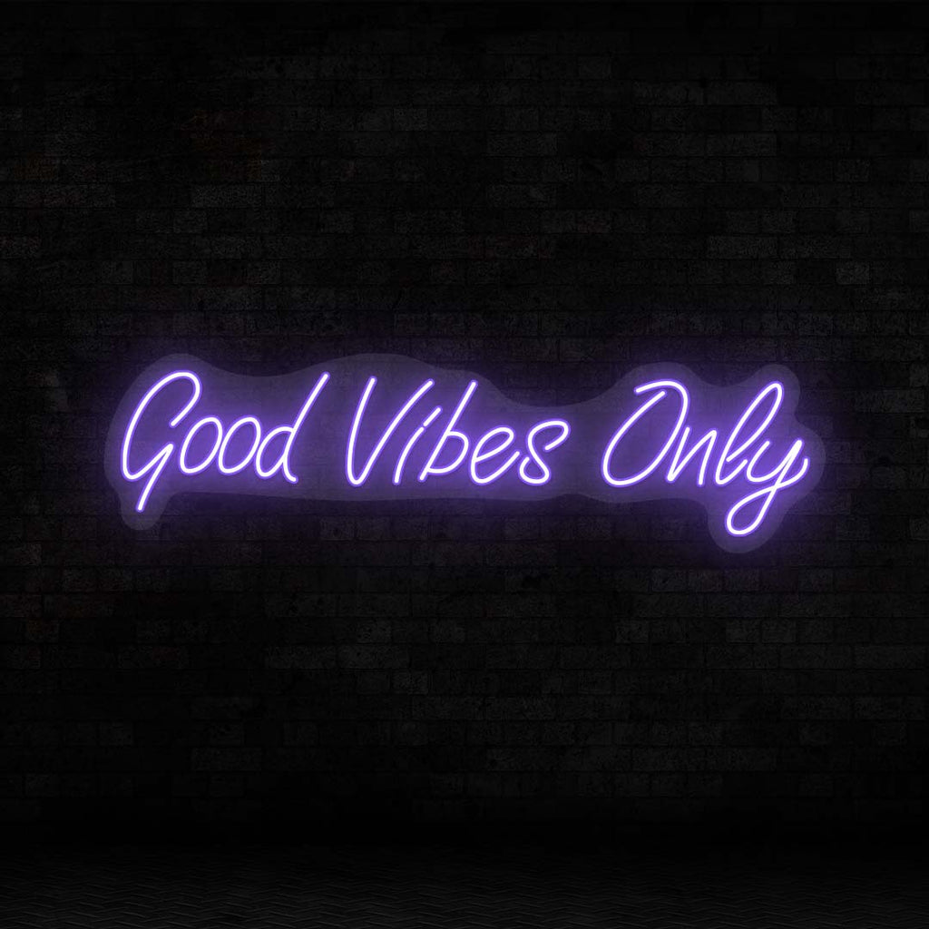 Good Vibes Only LED Neon Sign