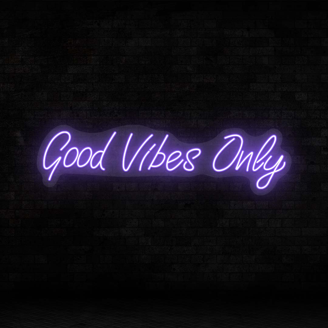 Good Vibes Only LED Neon Sign
