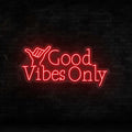 Good Vibes Only LED Neon Sign