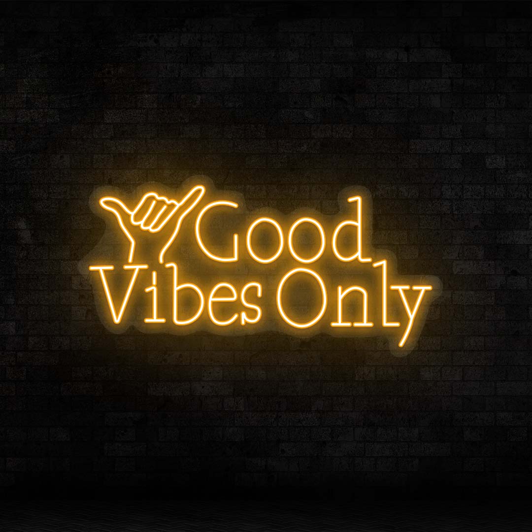 Good Vibes Only LED Neon Sign