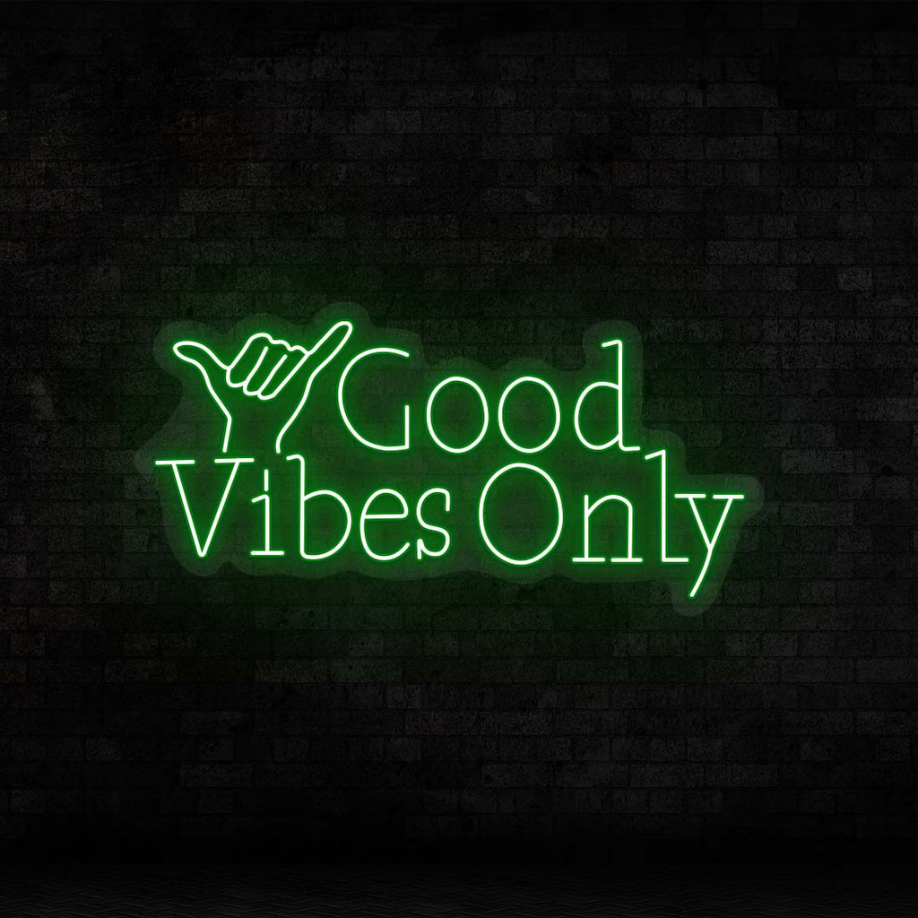 Good Vibes Only LED Neon Sign