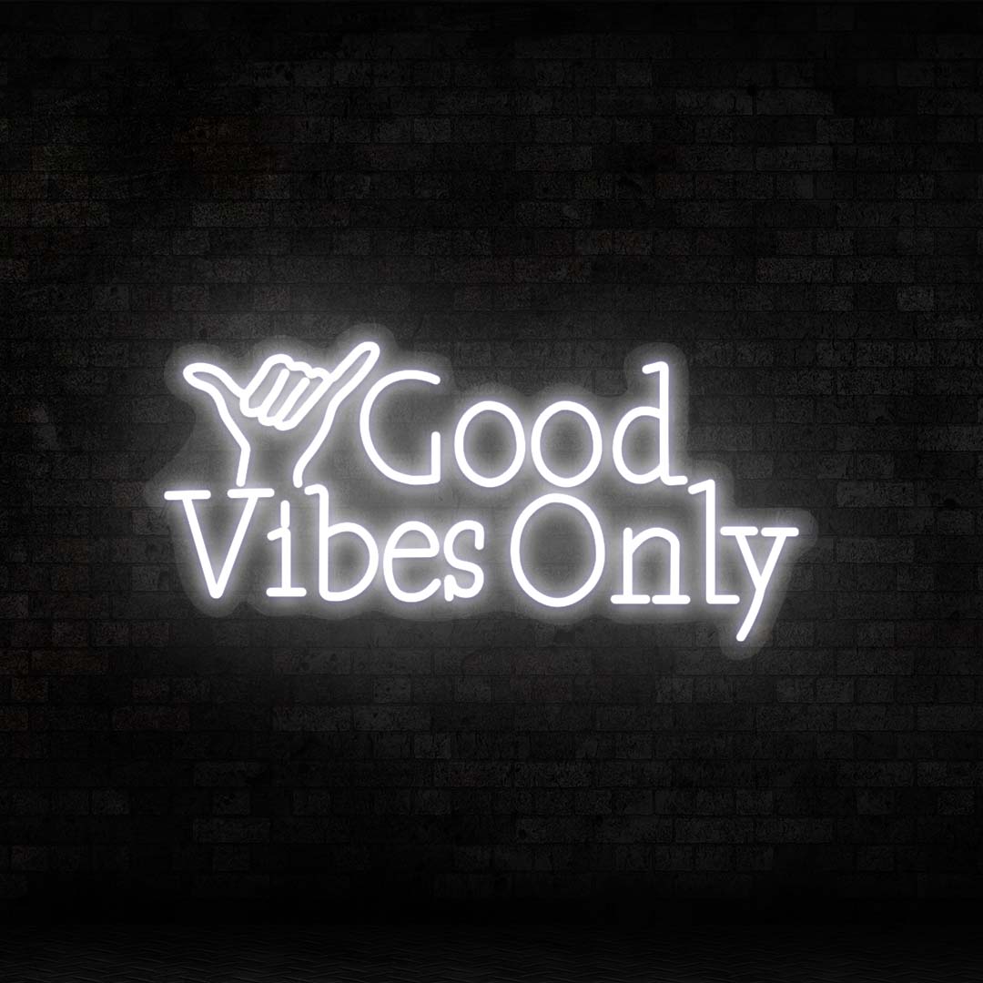 Good Vibes Only LED Neon Sign