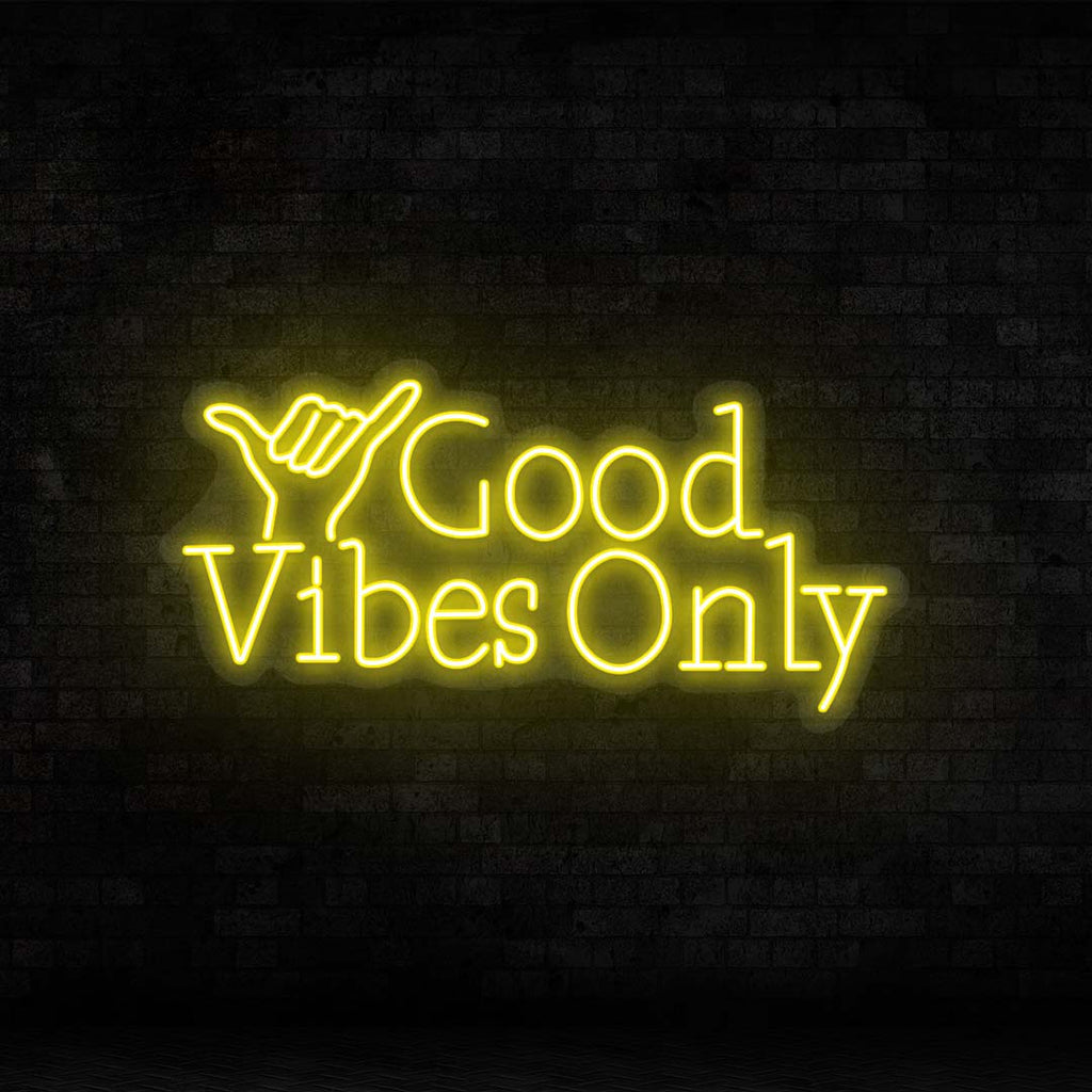 Good Vibes Only LED Neon Sign