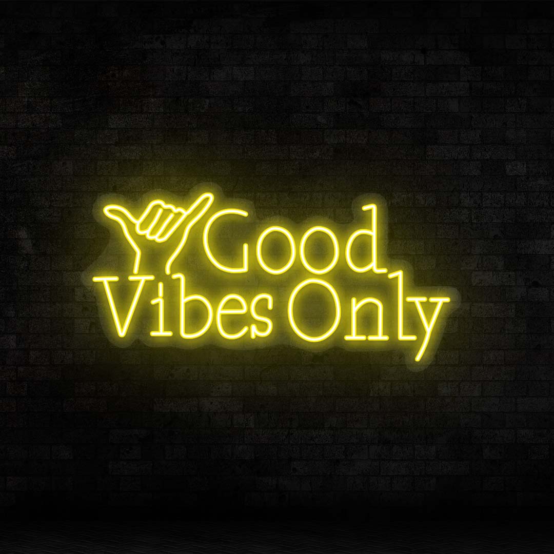 Good Vibes Only LED Neon Sign