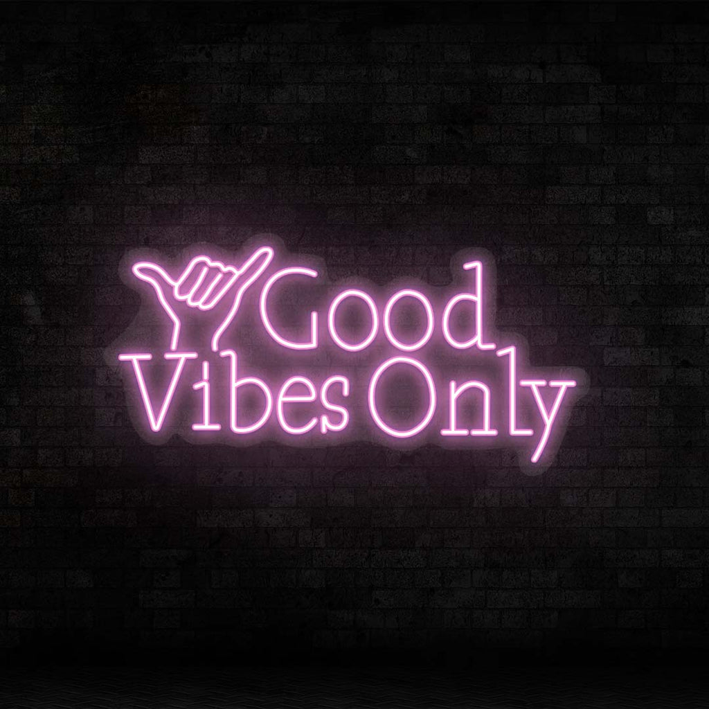 Good Vibes Only LED Neon Sign