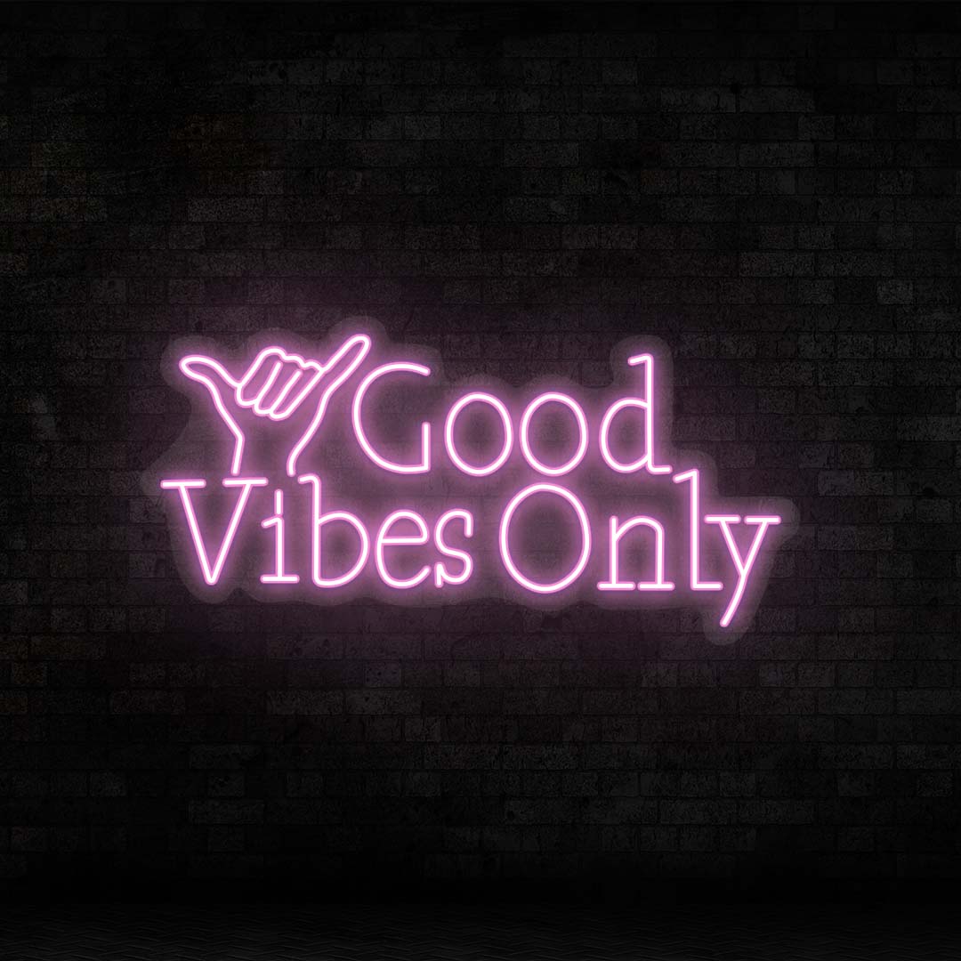 Good Vibes Only LED Neon Sign