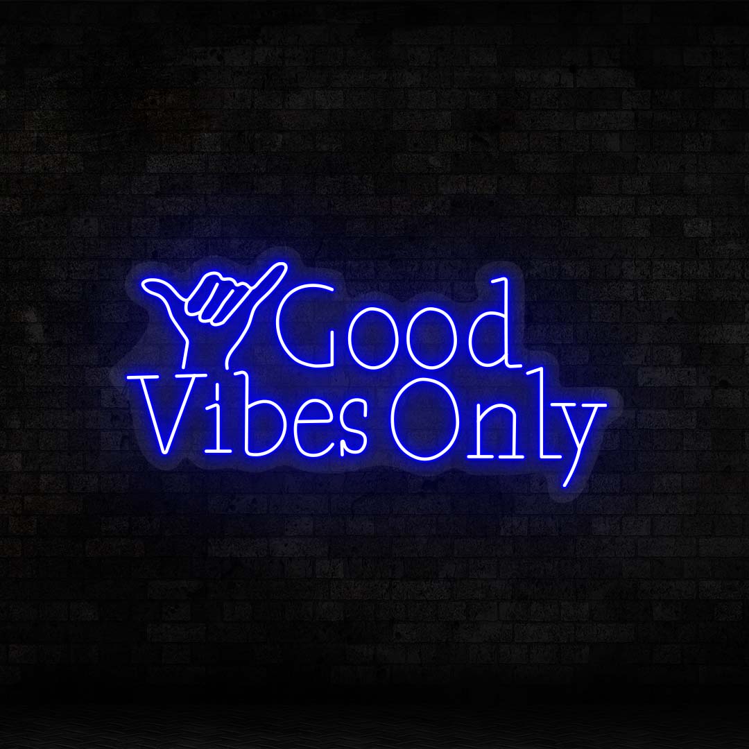 Good Vibes Only LED Neon Sign