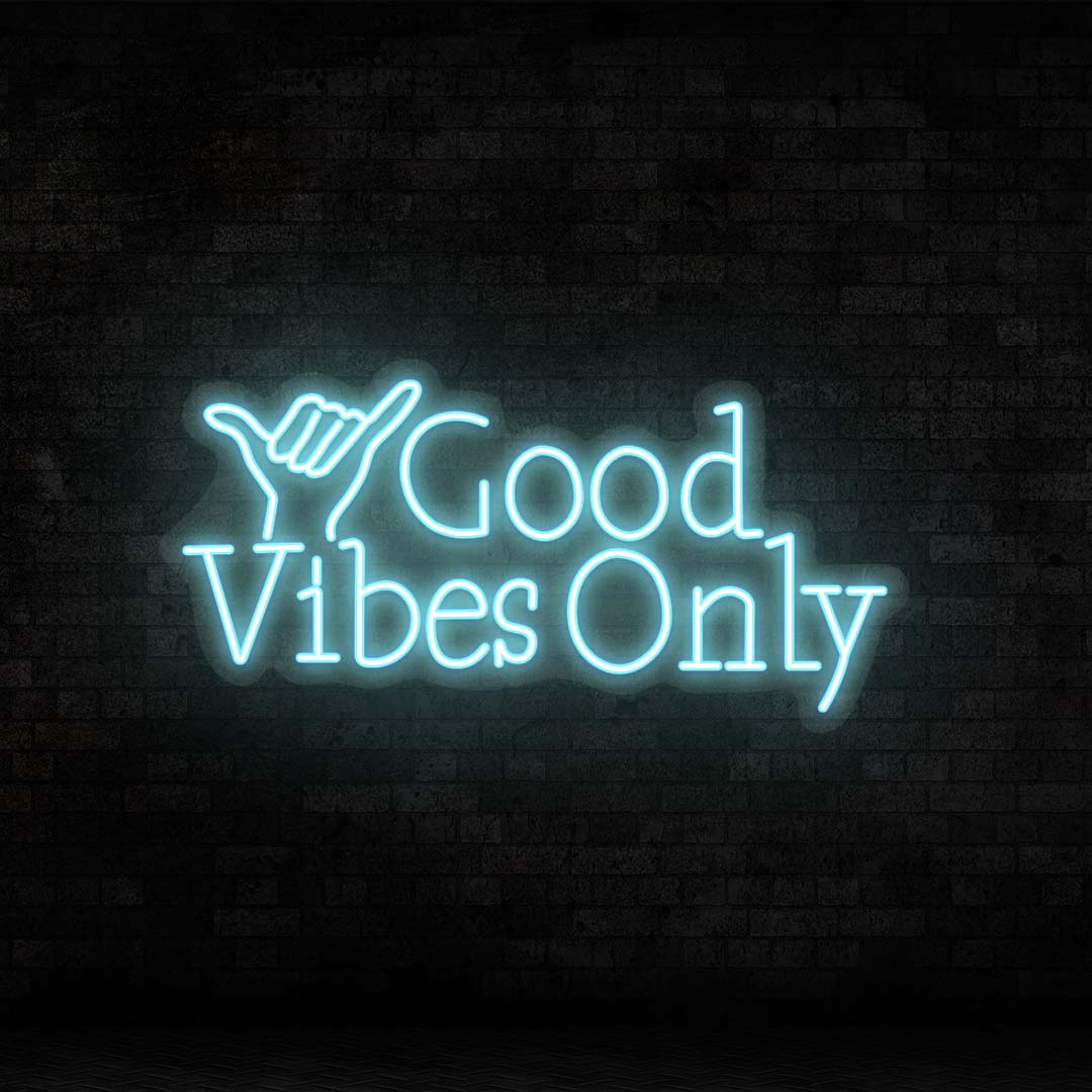 Good Vibes Only LED Neon Sign