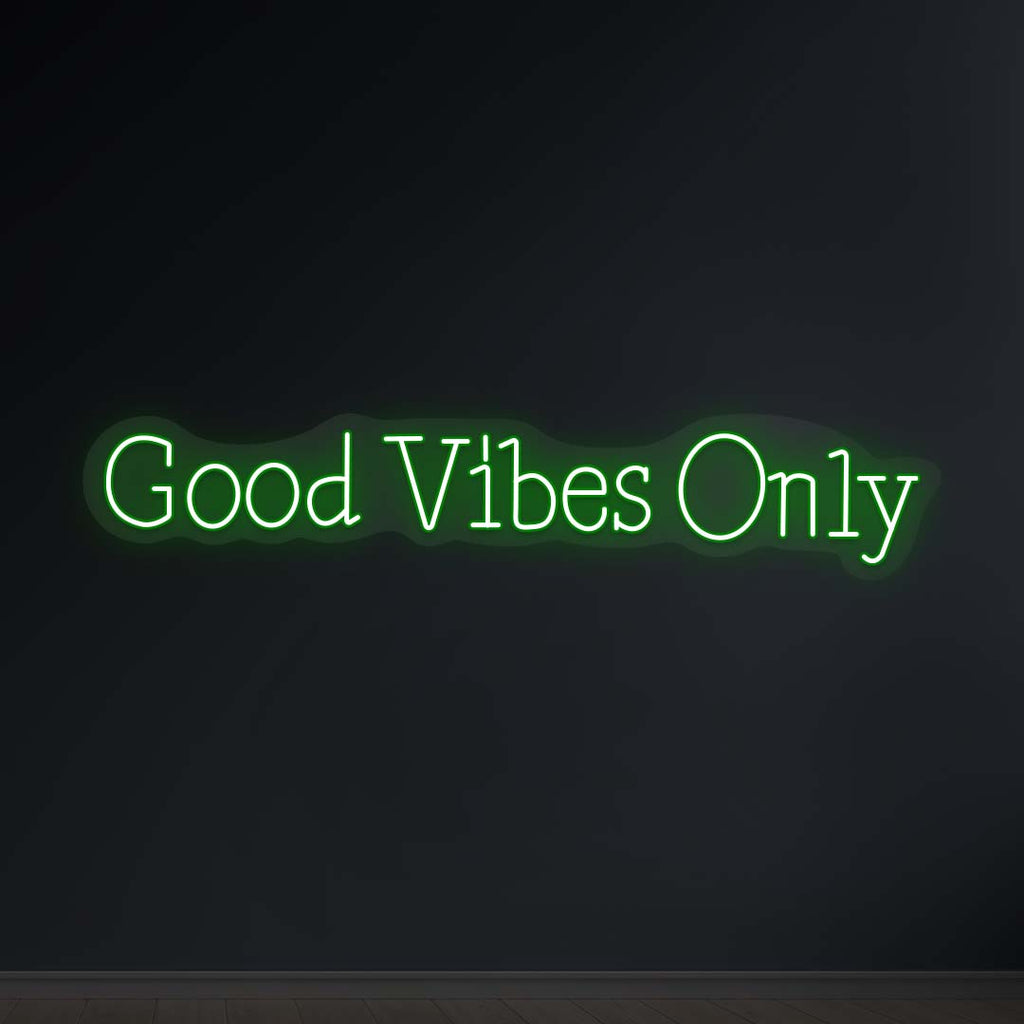 Good Vibes Only LED Neon Sign