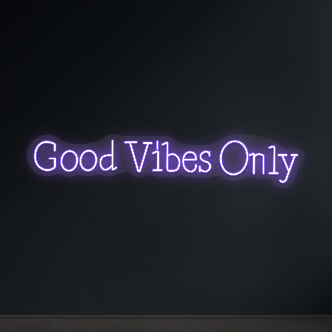 Good Vibes Only LED Neon Sign