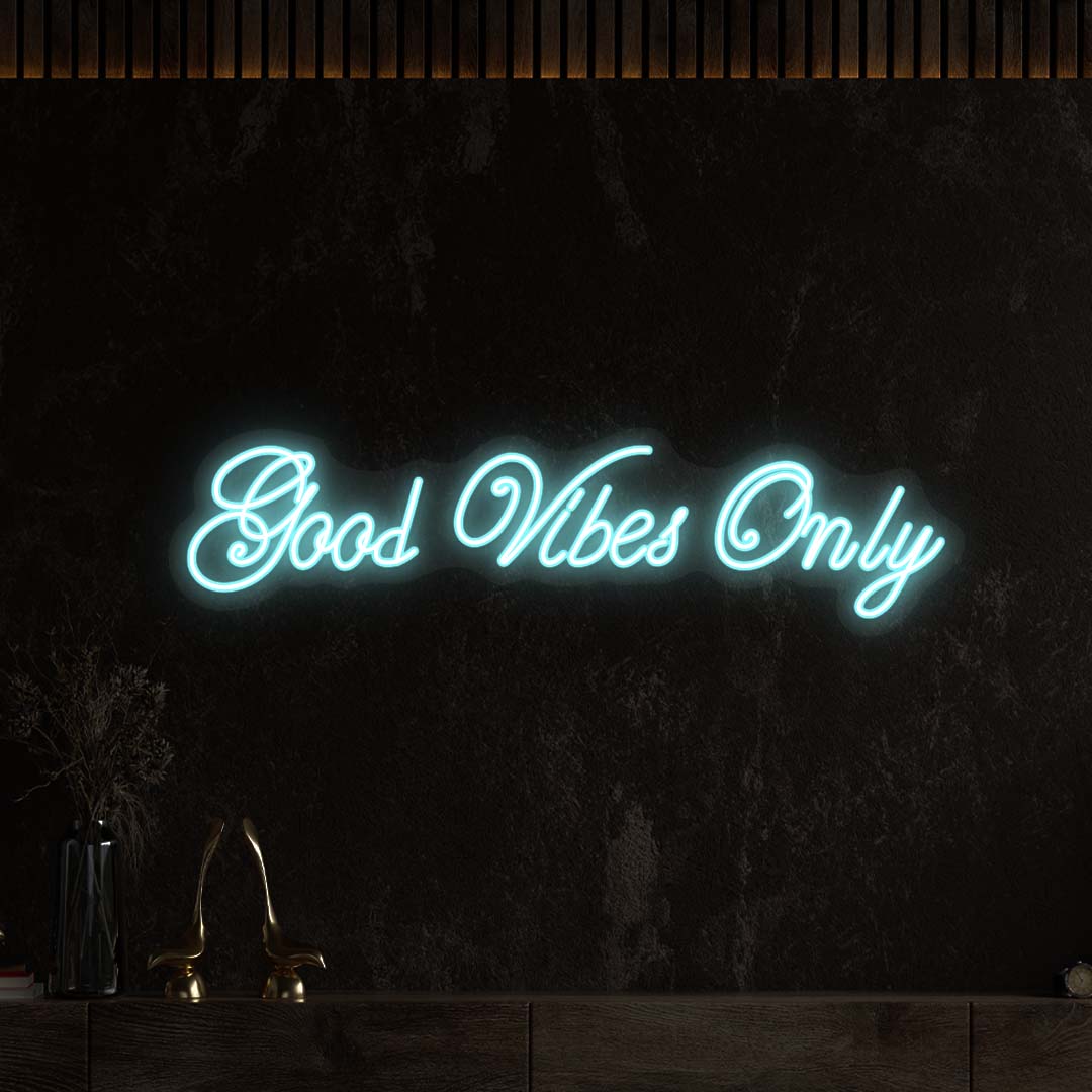 Good Vibes Only LED Neon Sign