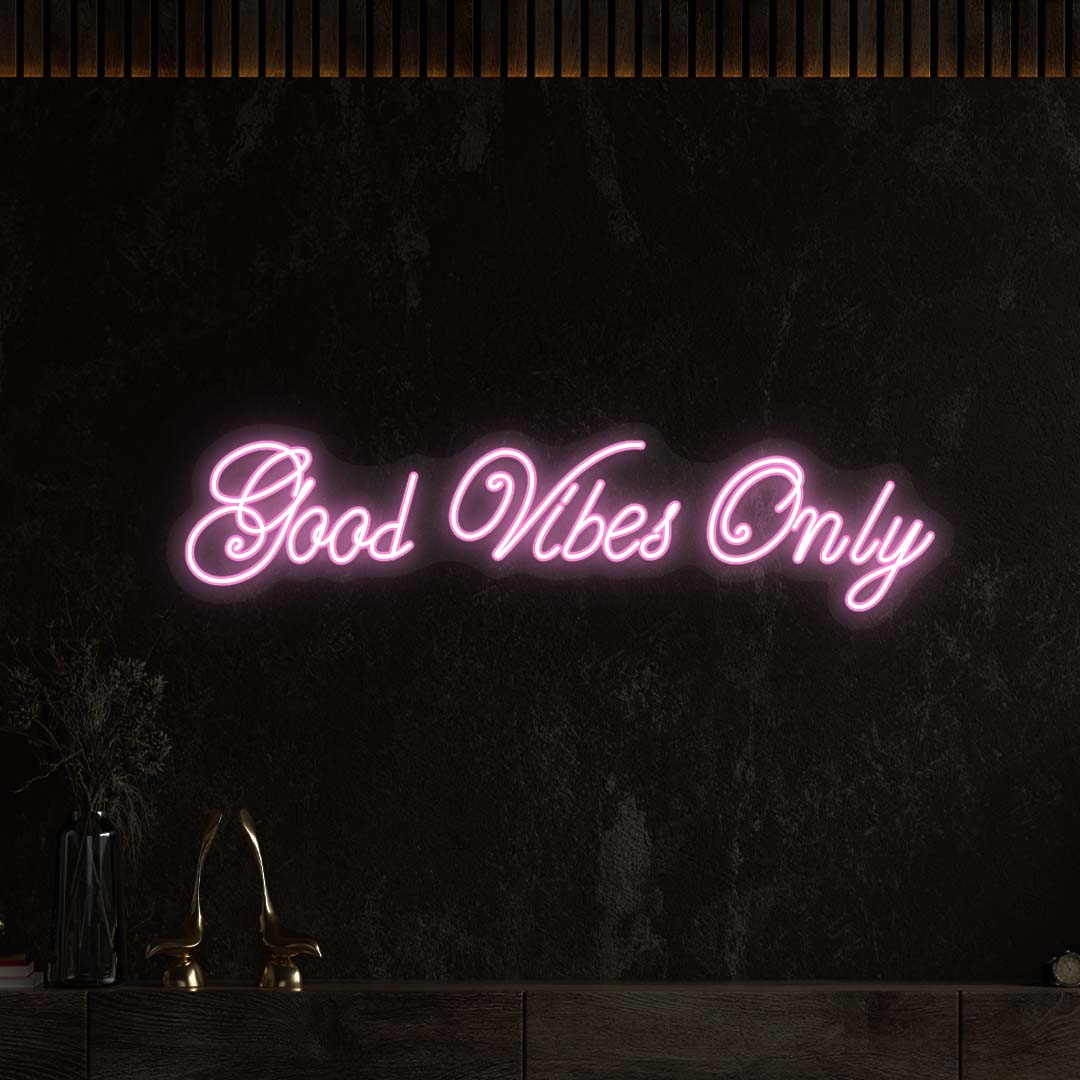 Good Vibes Only LED Neon Sign
