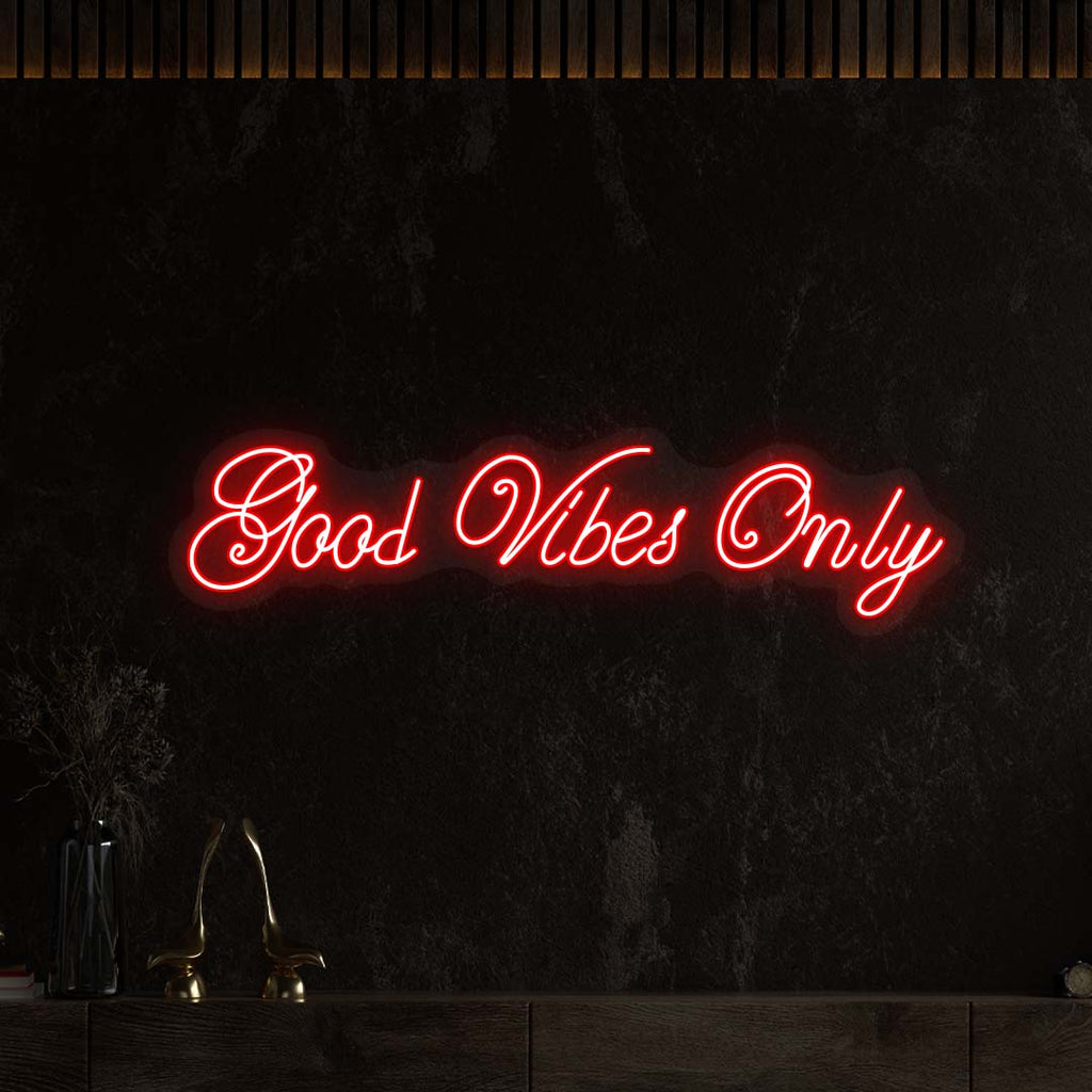 Good Vibes Only LED Neon Sign