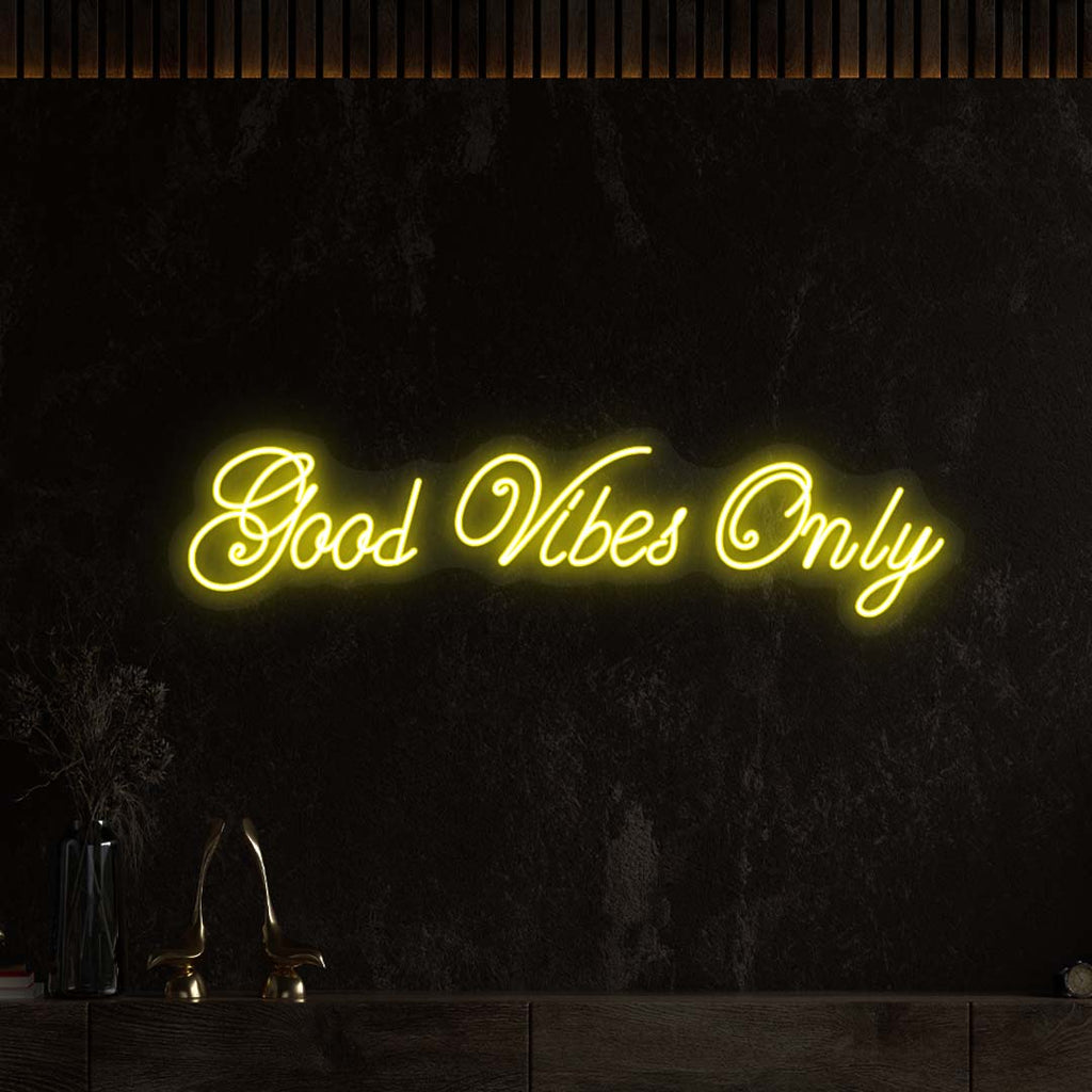 Good Vibes Only LED Neon Sign