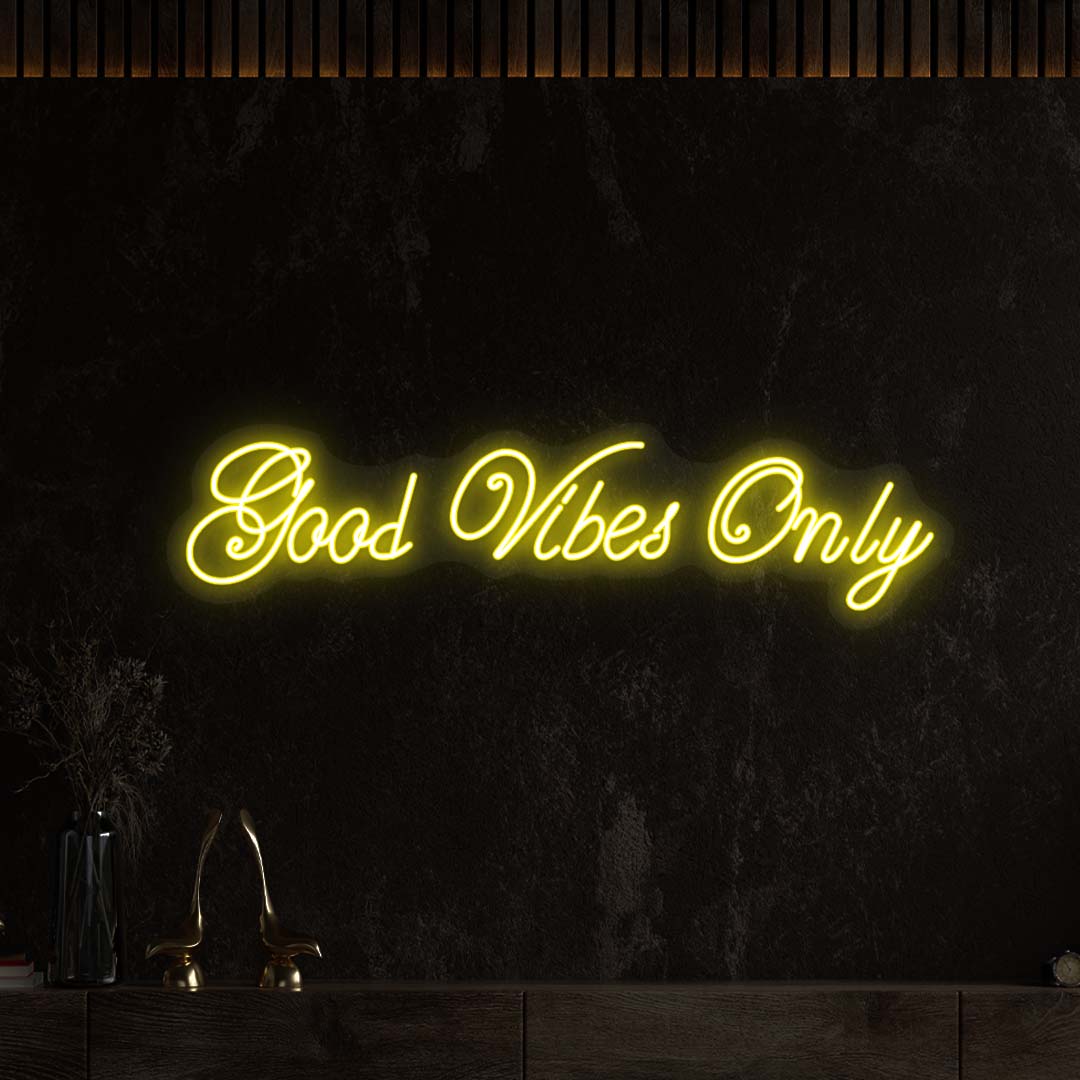 Good Vibes Only LED Neon Sign