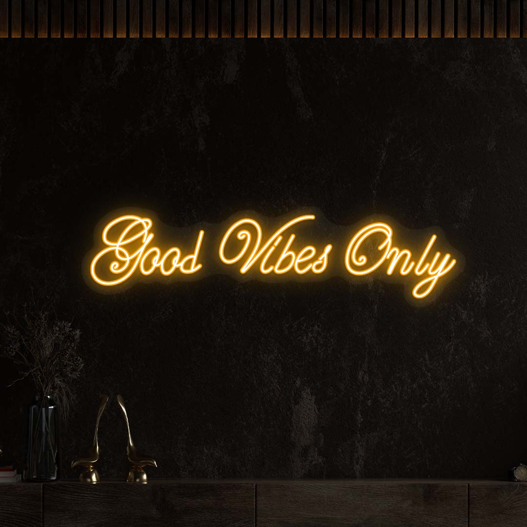 Good Vibes Only LED Neon Sign