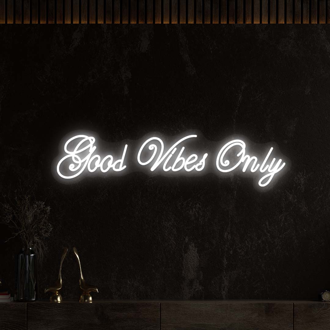 Good Vibes Only LED Neon Sign