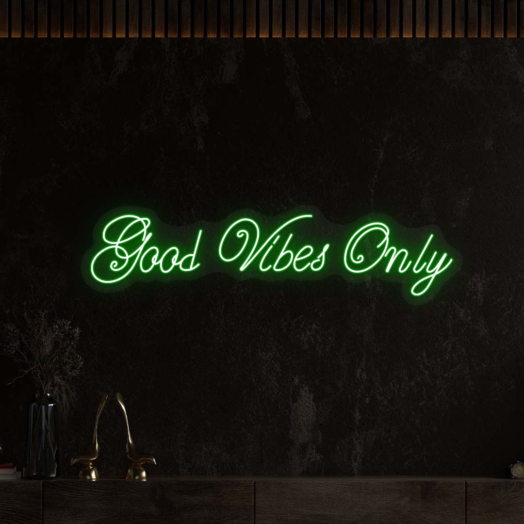 Good Vibes Only LED Neon Sign