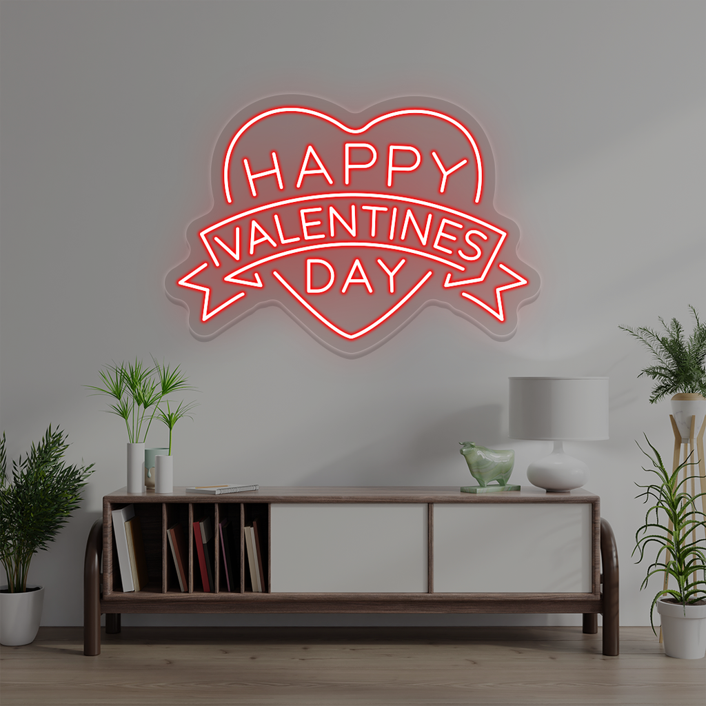 Happy Valentines Day Neon Sign