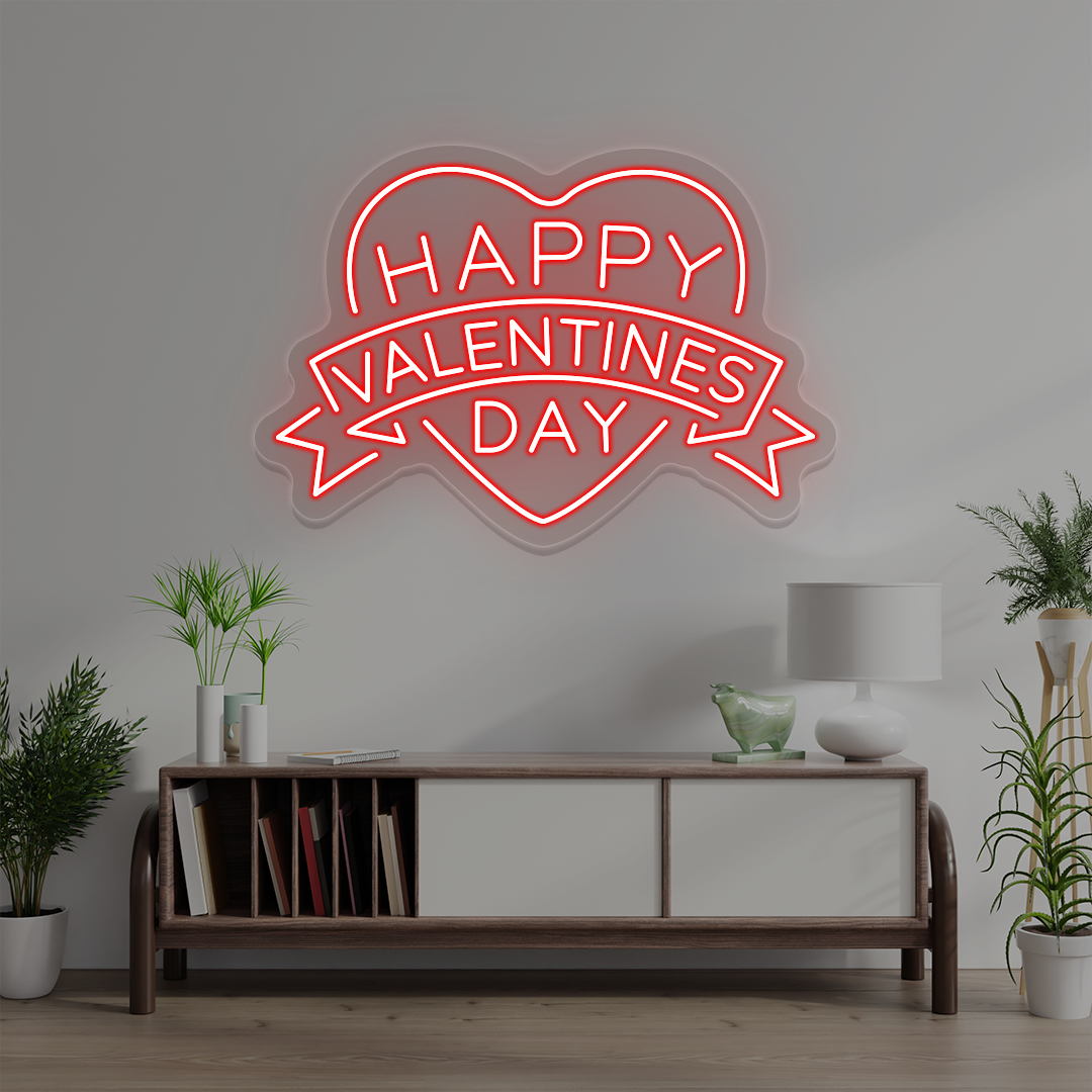 Happy Valentines Day Neon Sign