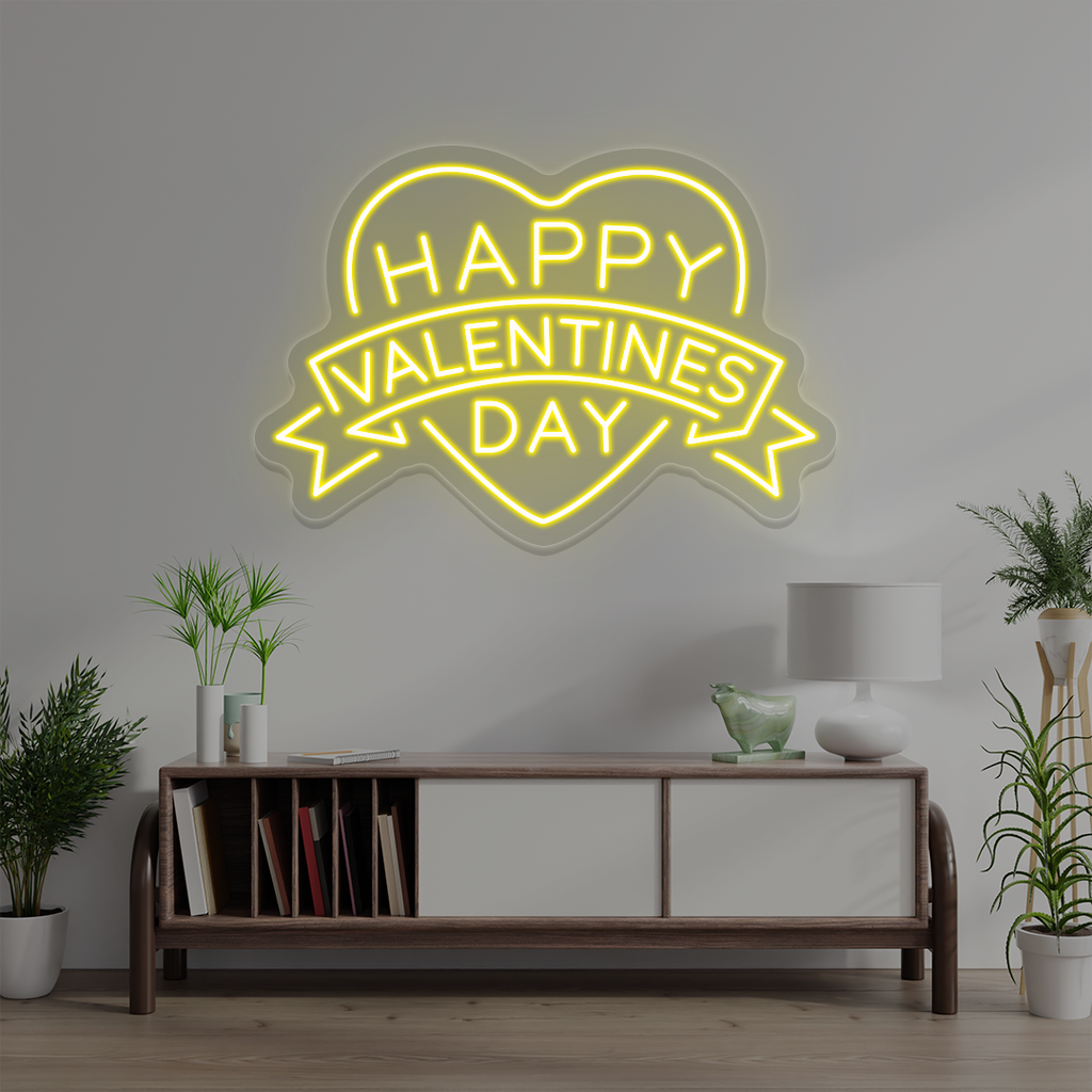 Happy Valentines Day Neon Sign