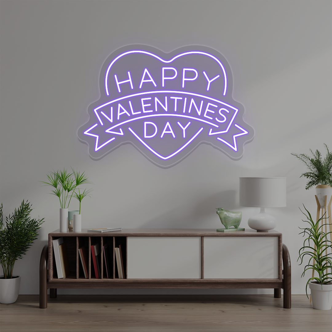 Happy Valentines Day Neon Sign