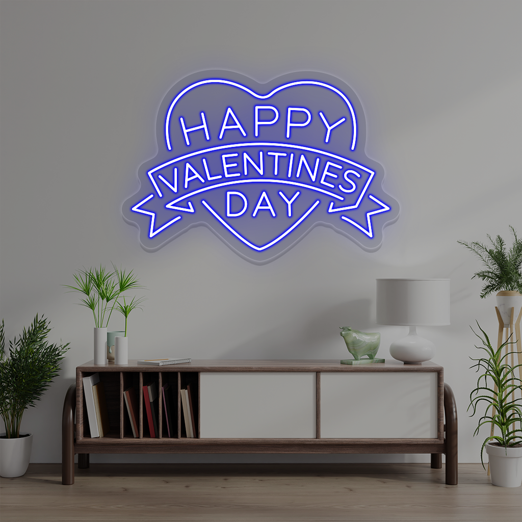 Happy Valentines Day Neon Sign
