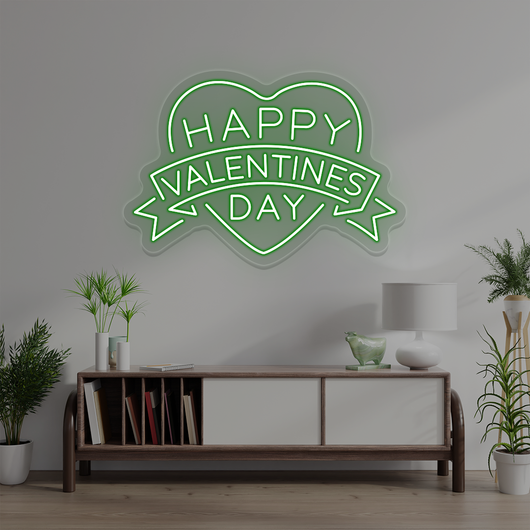 Happy Valentines Day Neon Sign