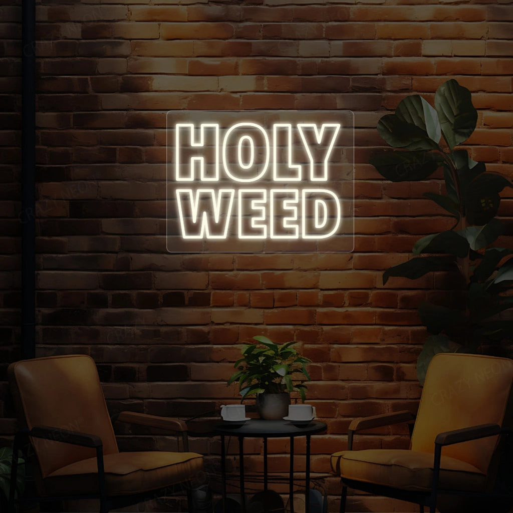 Holy Weed Neon Sign