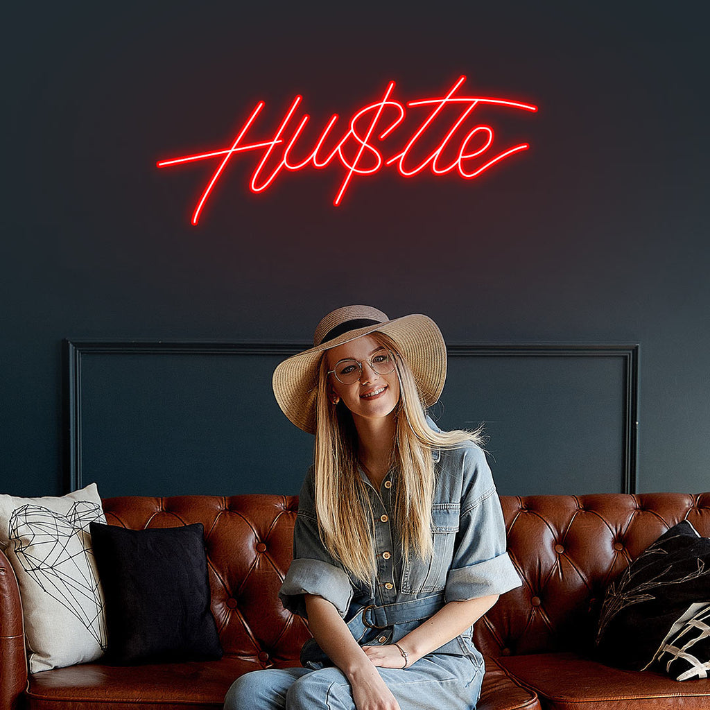 Hustle Neon Sign