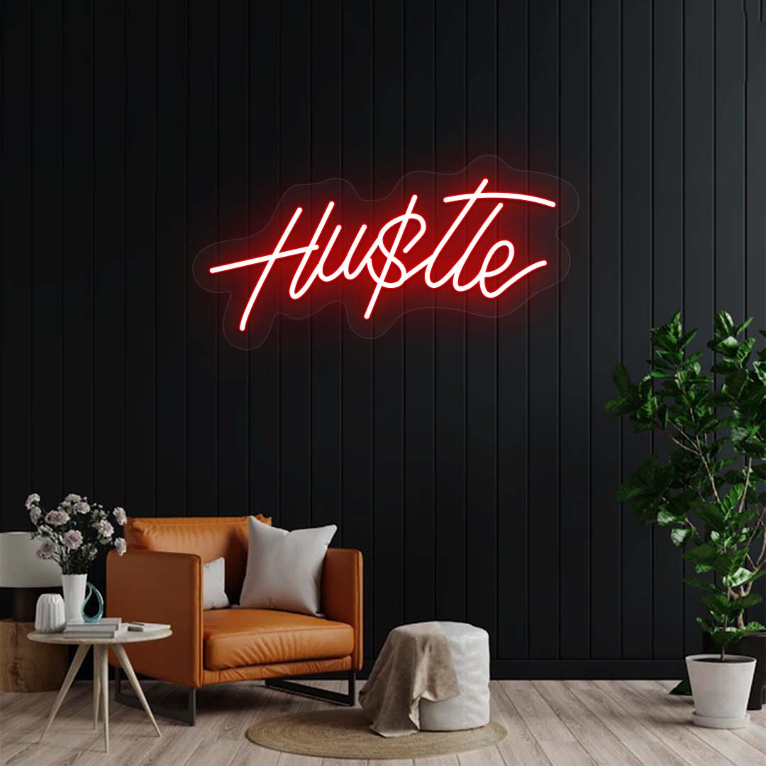 Hustle Neon Sign