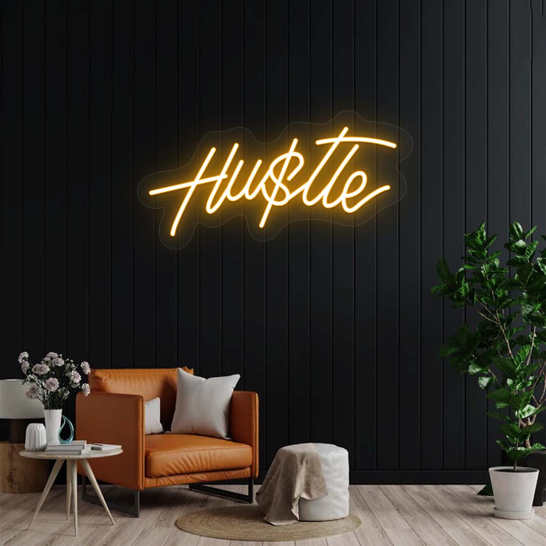 Hustle Neon Sign