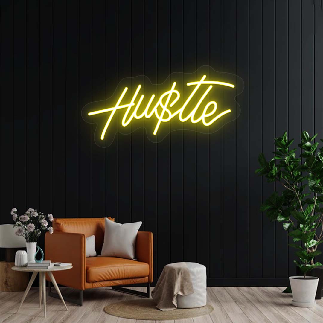 Hustle Neon Sign