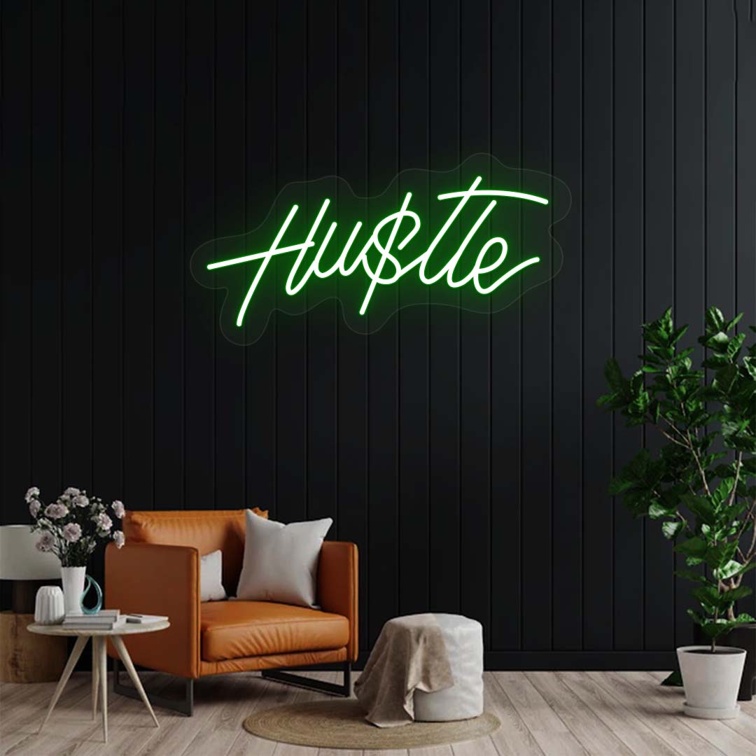 Hustle Neon Sign