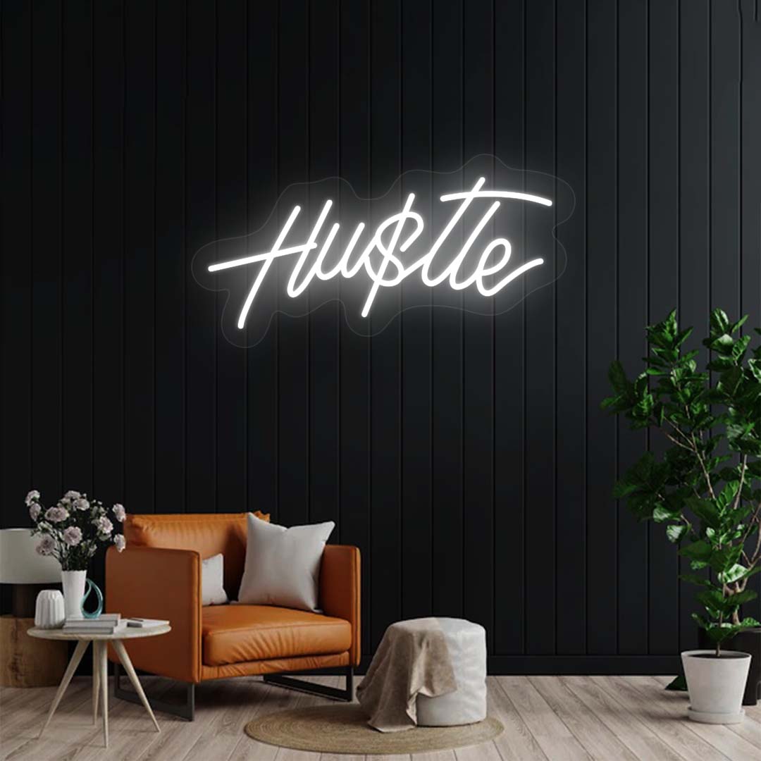 Hustle Neon Sign