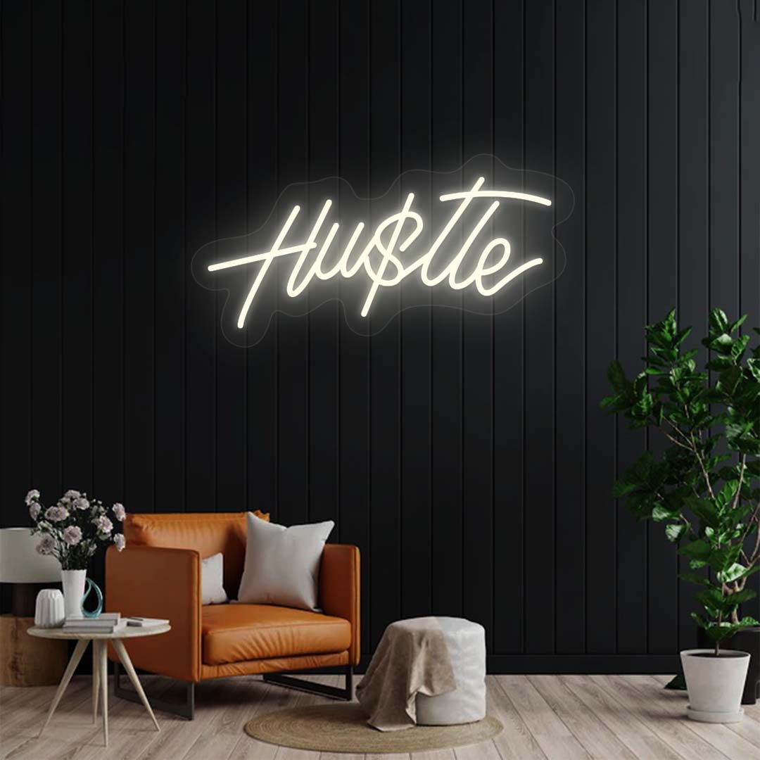 Hustle Neon Sign