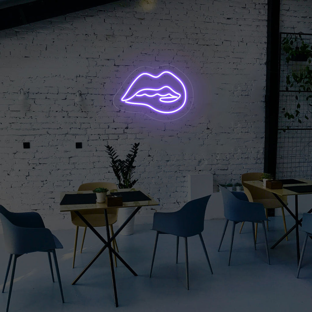 Irresistible Lips Neon Sign