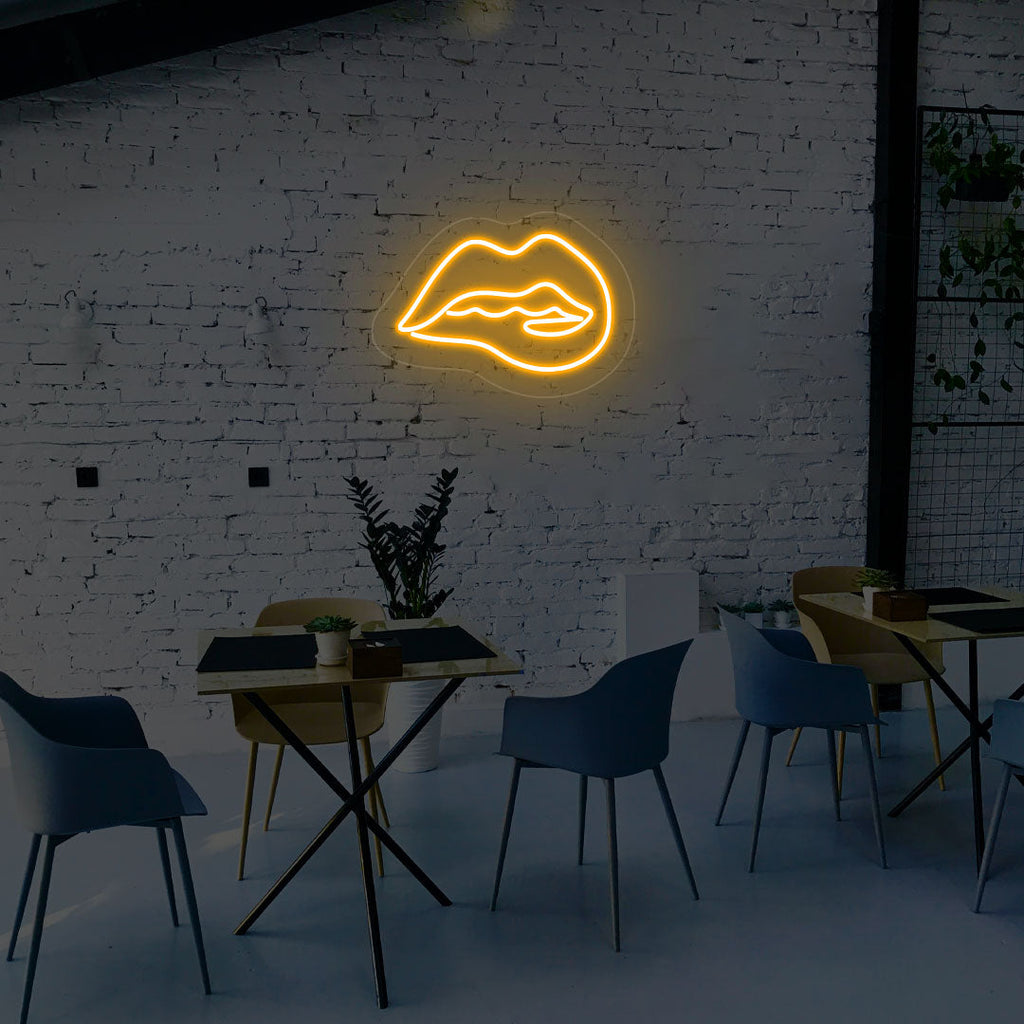 Irresistible Lips Neon Sign