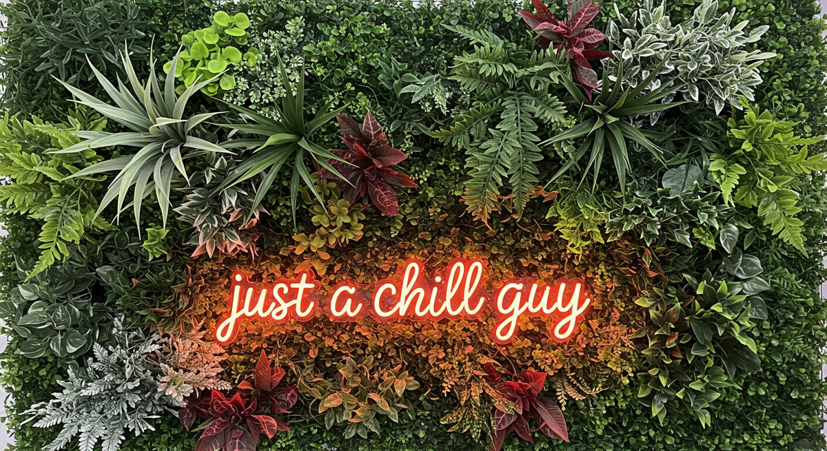 Just A Chill Guy LED Neon Sign | Viral Meme Design