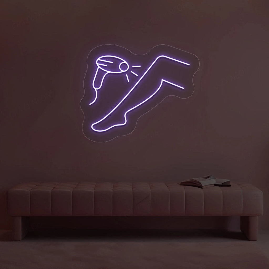 Laser Hair Removal Neon Sign