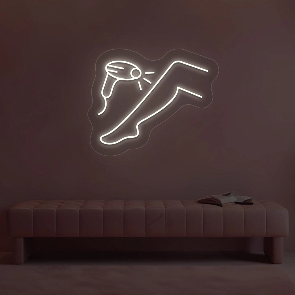 Laser Hair Removal Neon Sign