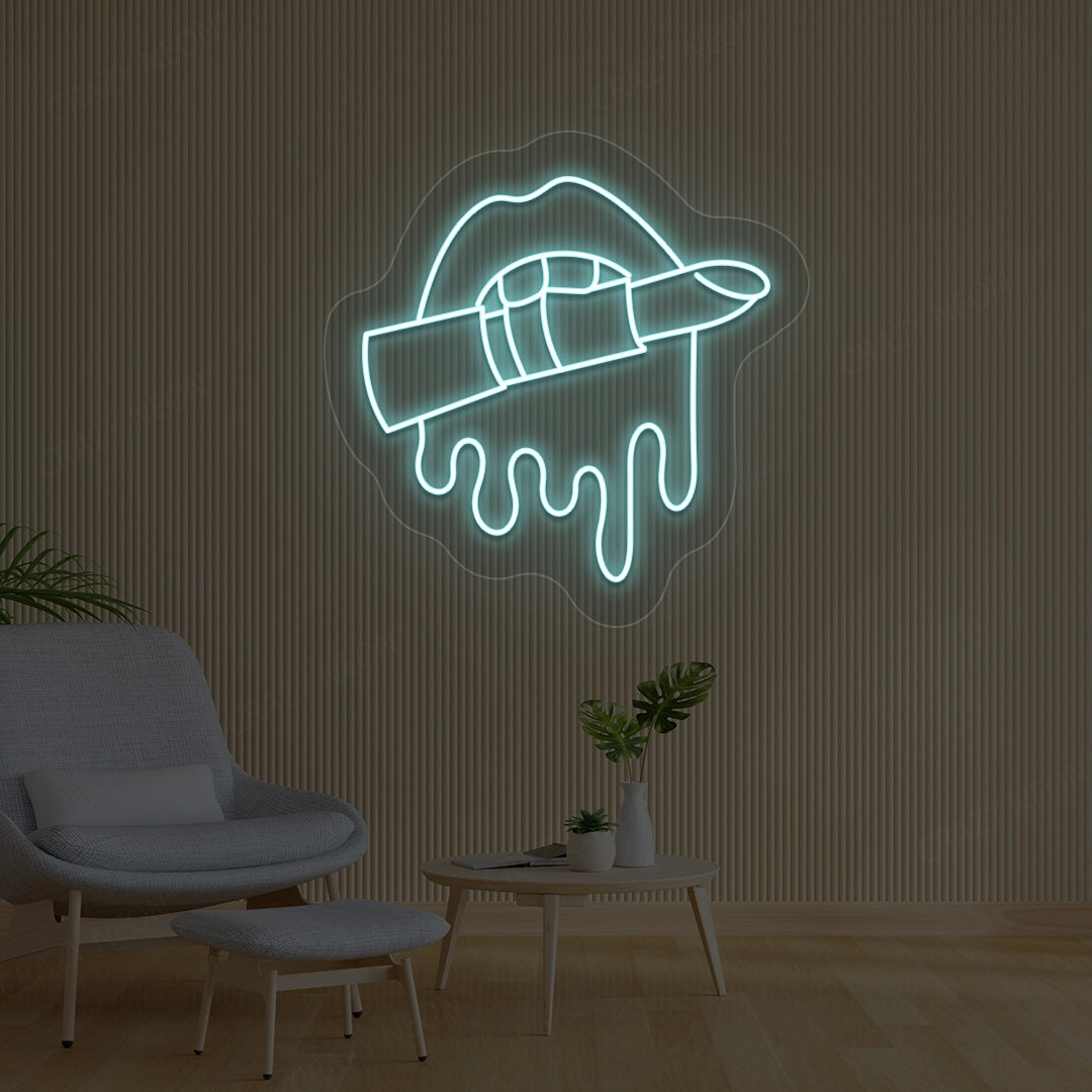 Lipstick Makeup Artist Neon Sign