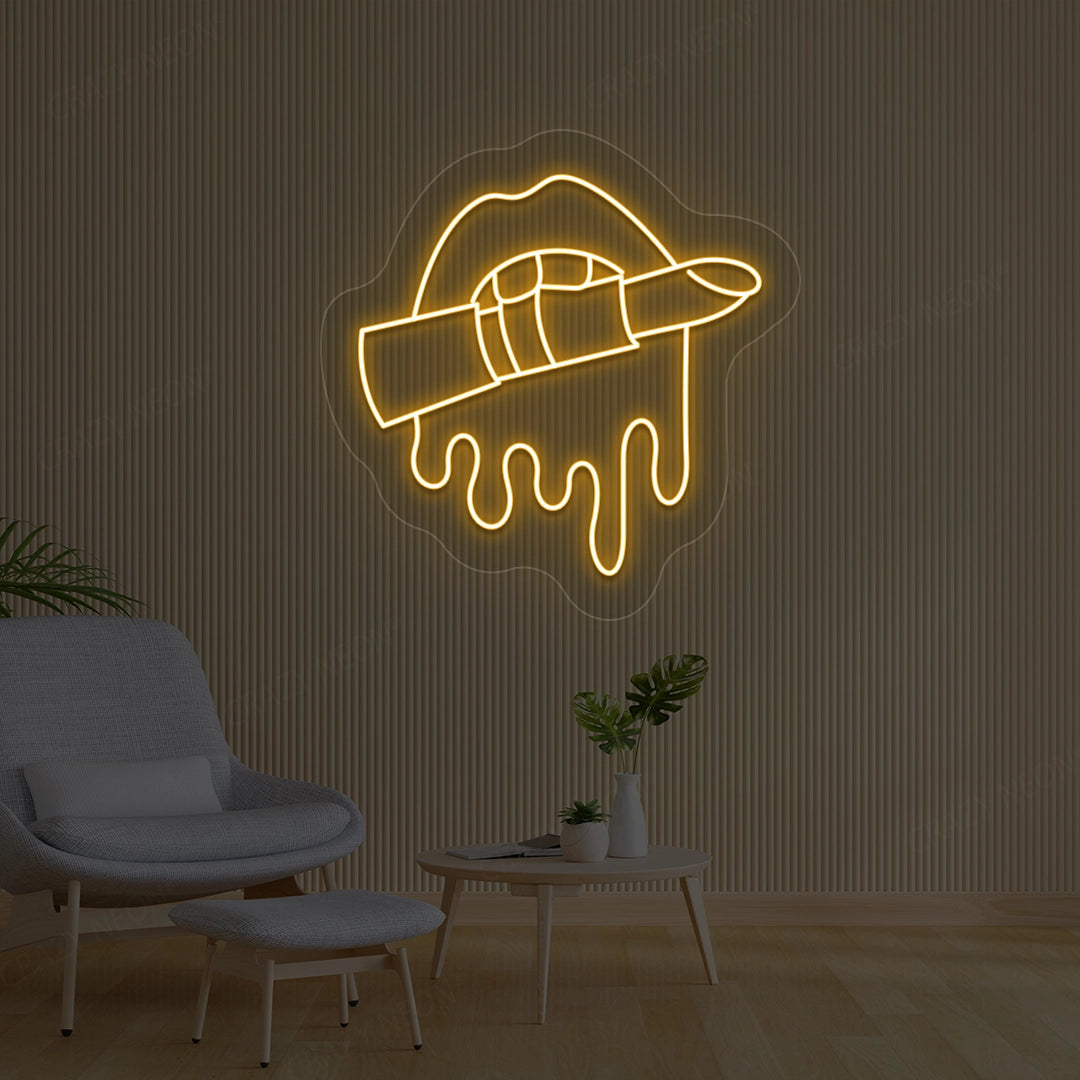 Lipstick Makeup Artist Neon Sign