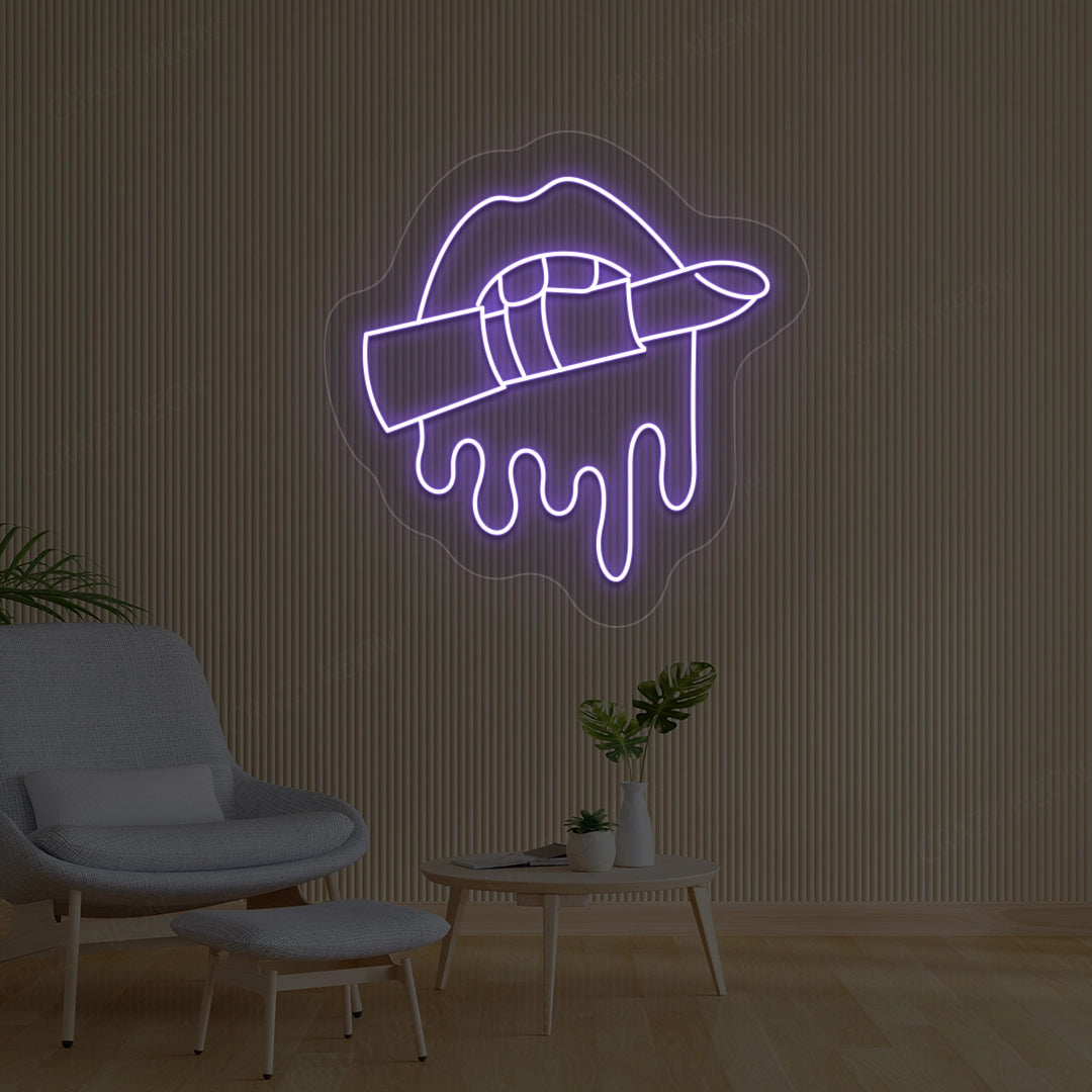 Lipstick Makeup Artist Neon Sign