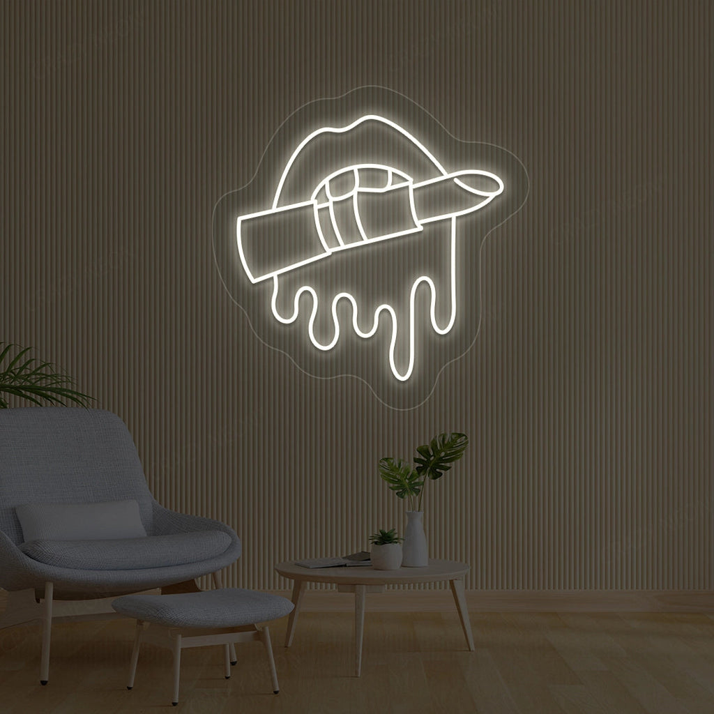 Lipstick Makeup Artist Neon Sign