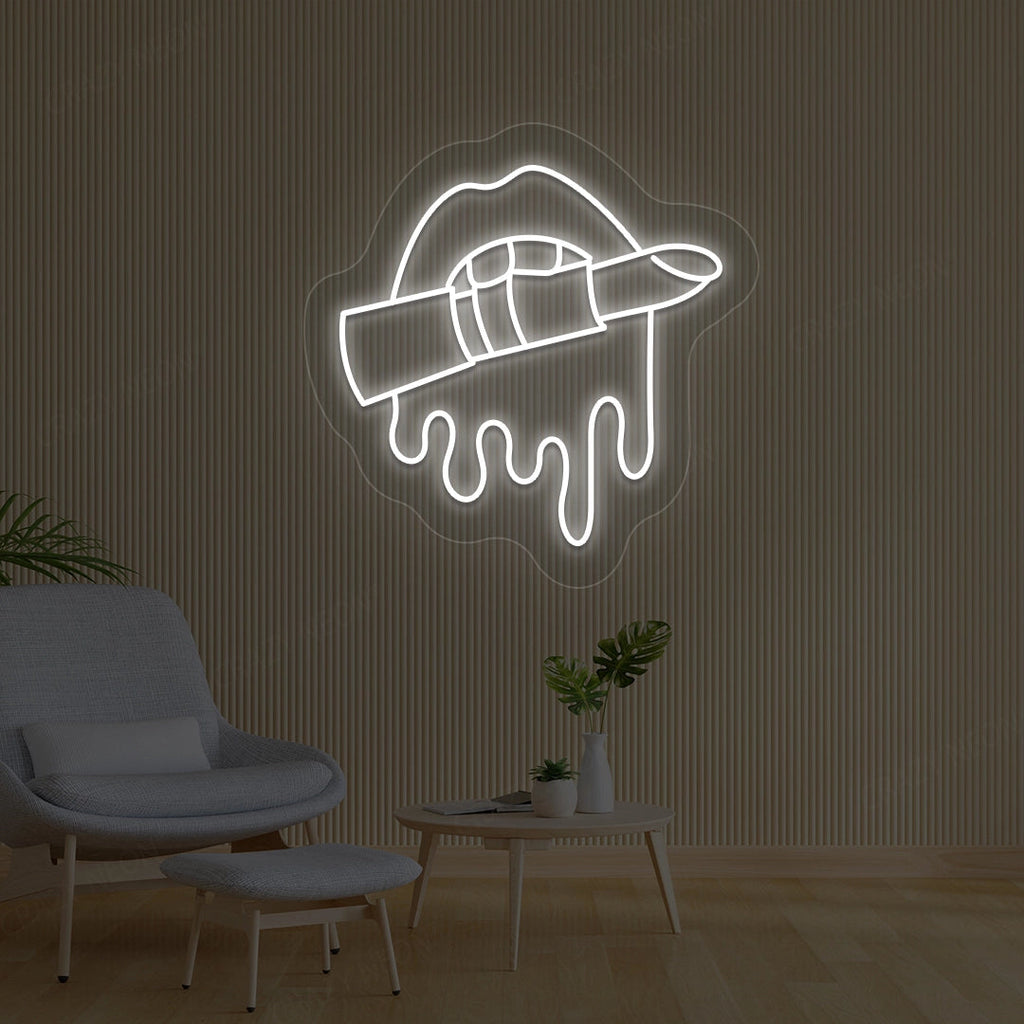 Lipstick Makeup Artist Neon Sign