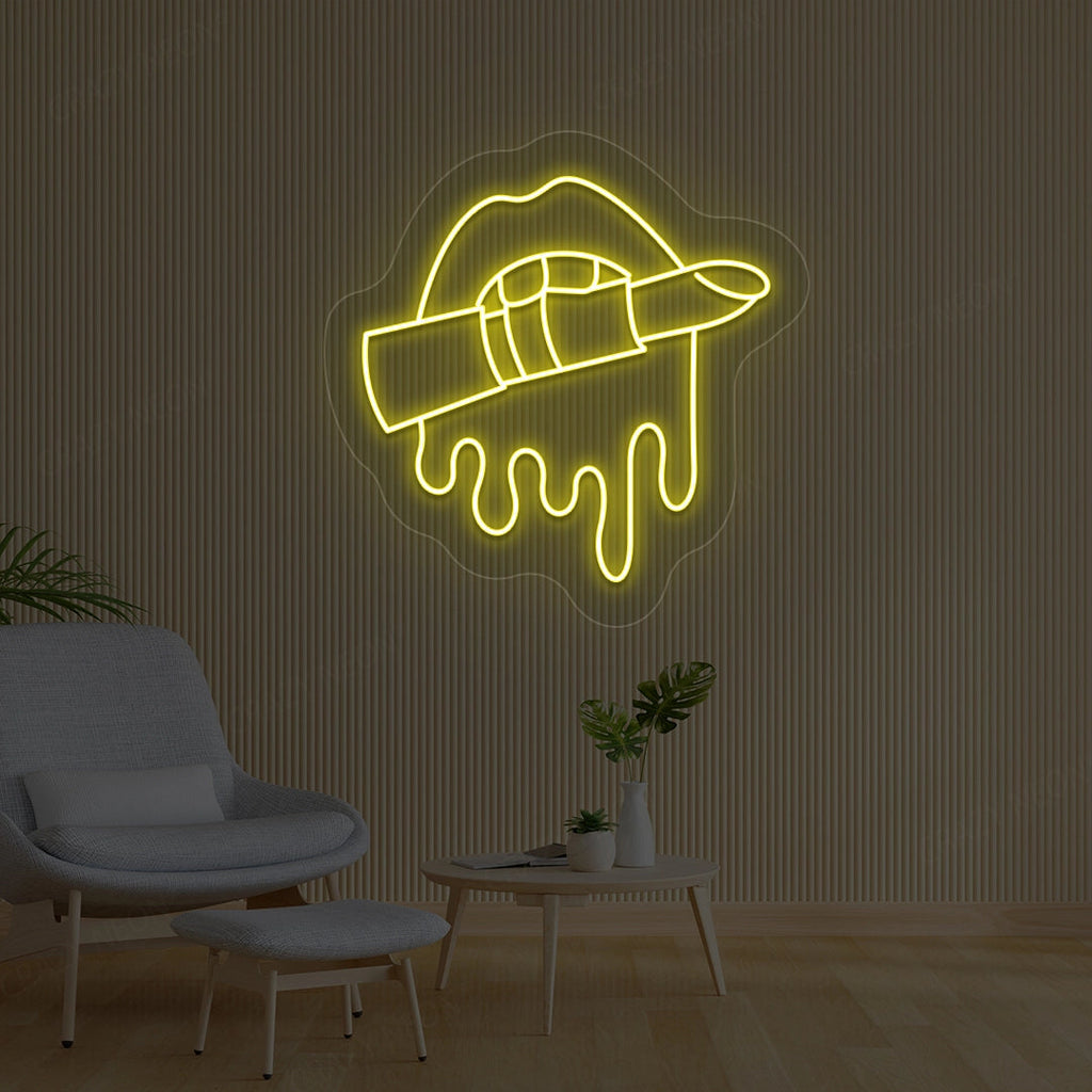 Lipstick Makeup Artist Neon Sign