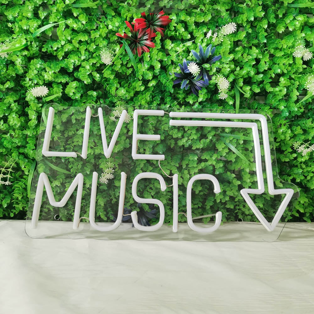 Live Music LED Neon Sign