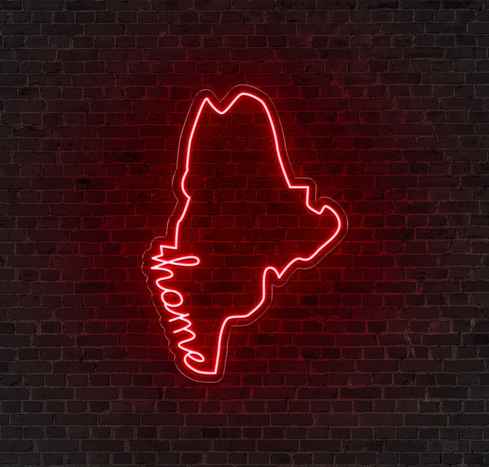 Maine LED Neon Sign